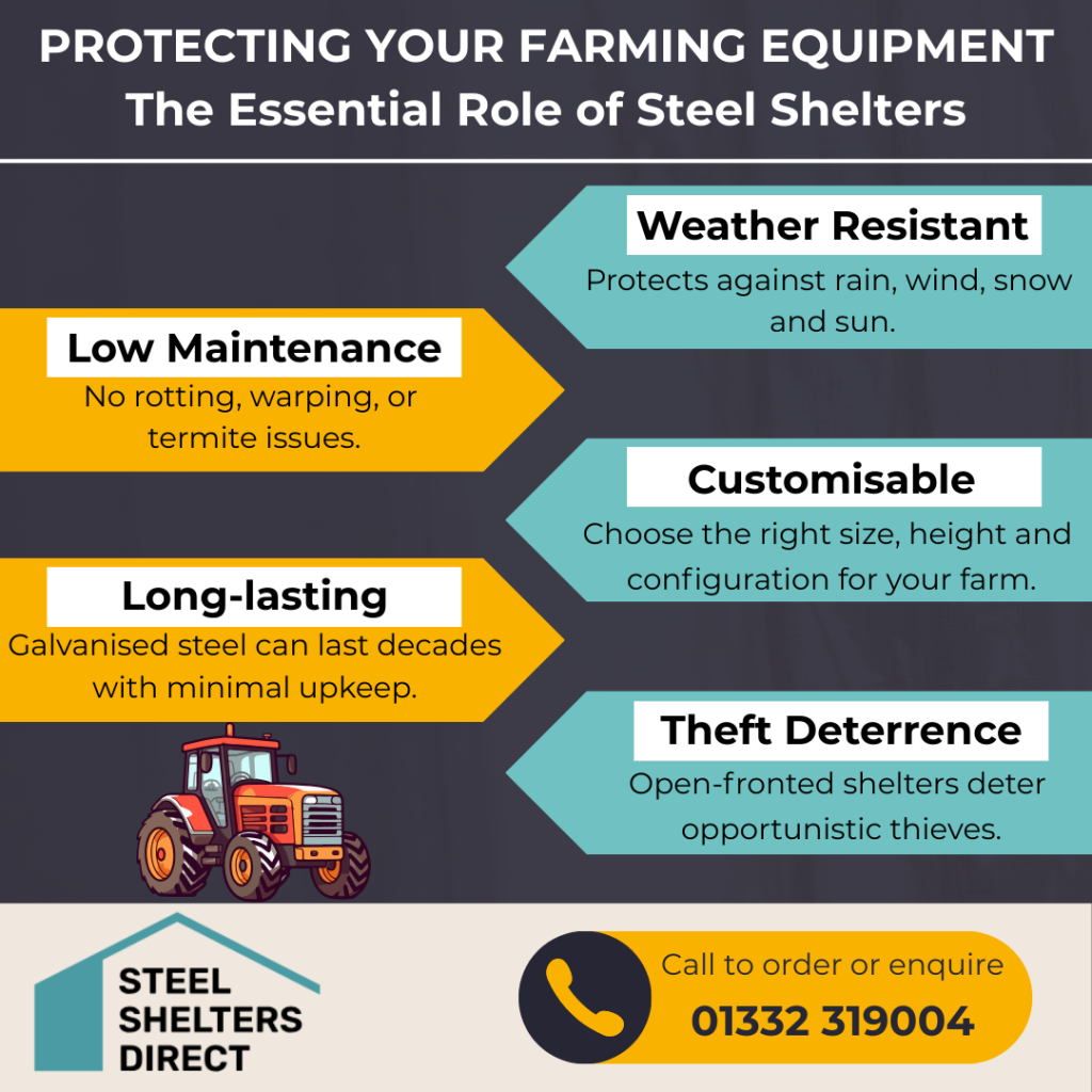 Infographic with information on how to protect your farming equipment
